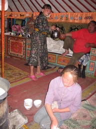 Inside a Yurt