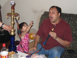 An introduction to the hookah, after hosting dinner for the family of a classmate