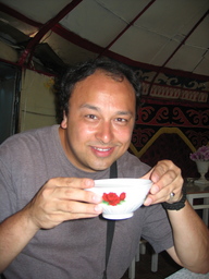 Drinking Kymis in Bishkek