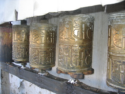 Prayer Wheels in Shigatse