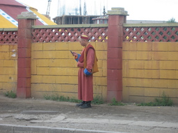 Monk on Cell Phone